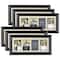 6 Pack: 4 Opening Black Laroche 4" x 6" Collage Frame with Mat by Studio Décor®